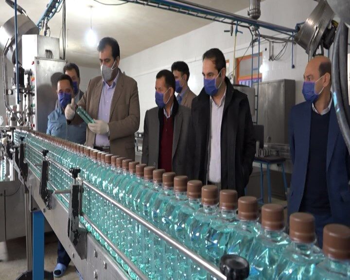 راه‌اندازی کارخانه تولید ژل و محلول ضدعفونی کننده در مشگین‌شهر