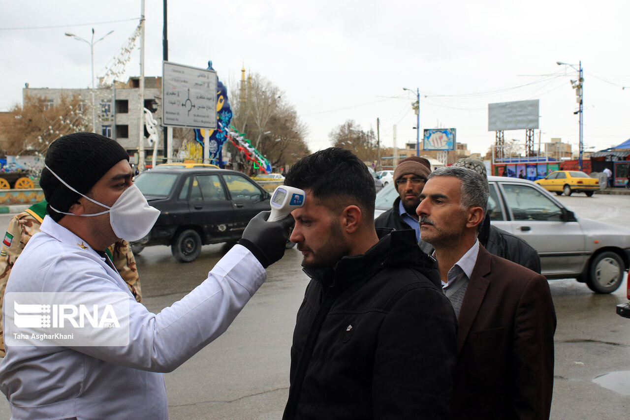 غربالگری و تب‌سنجی کرونا در ارومیه