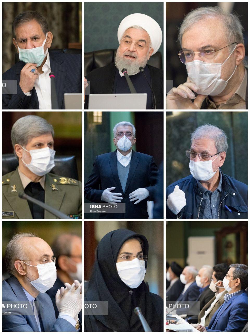 عکس/ باز هم روحانی بدون ماسک!