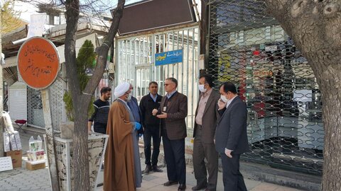 امام جمعه نقده در کف میدان مبارزه با کرونا