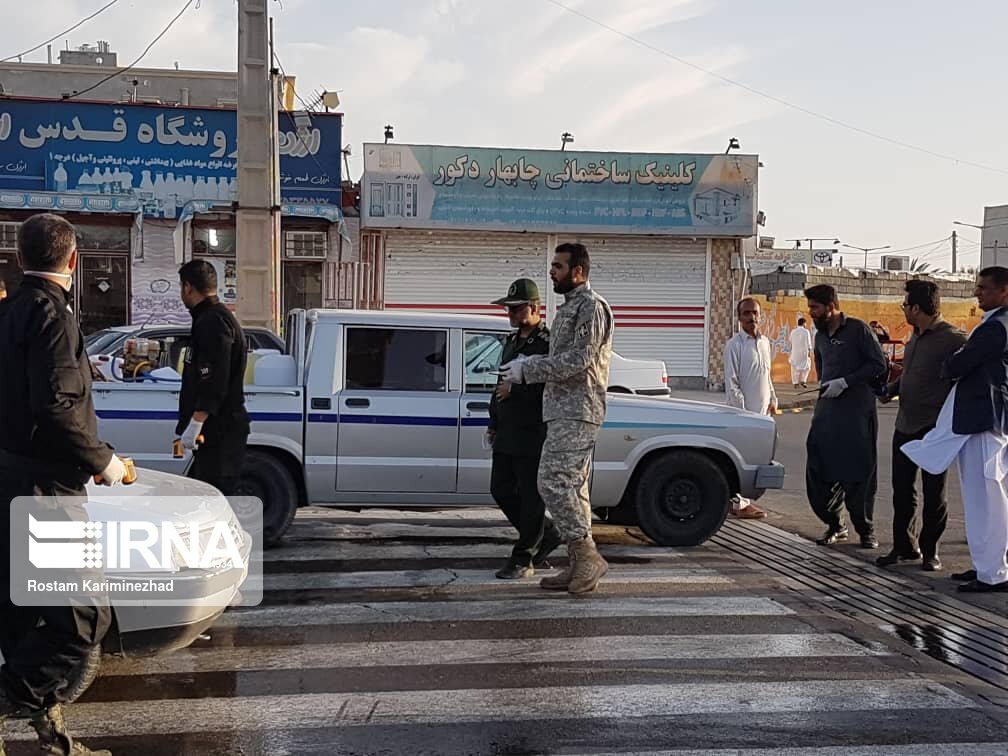 ضدعفونی چابهار برای مقابله با ویروس کرونا