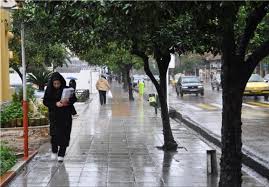 احتمال بارش باران در مازندران