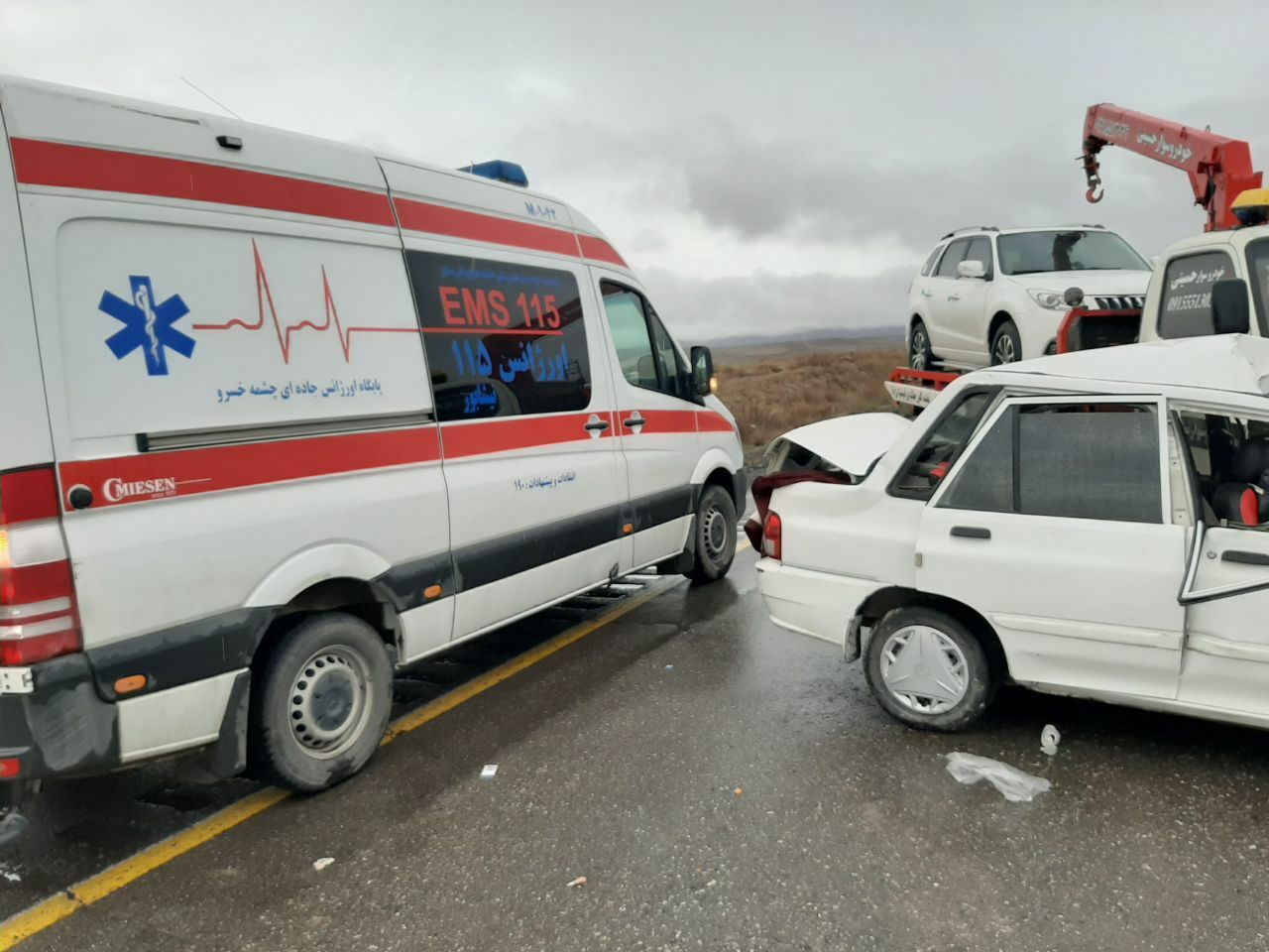 حادثه رانندگی در رومشگان یک کشته و ۶ مصدوم برجای گذاشت