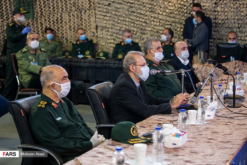 بازدید رئیس مجلس از بیمارستان صحرایی سپاه