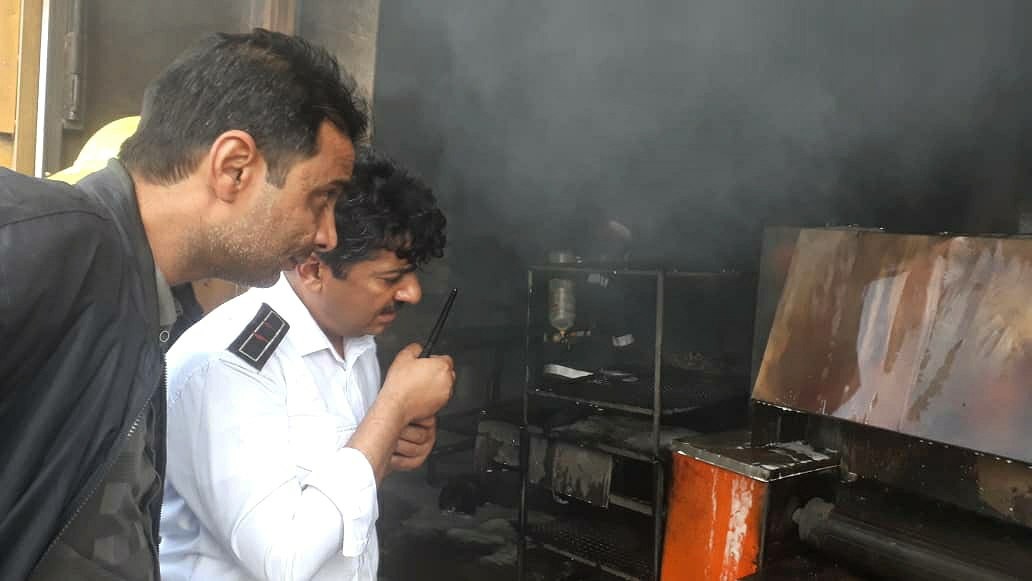 آتش سوزی یک نانوایی در زاهدان