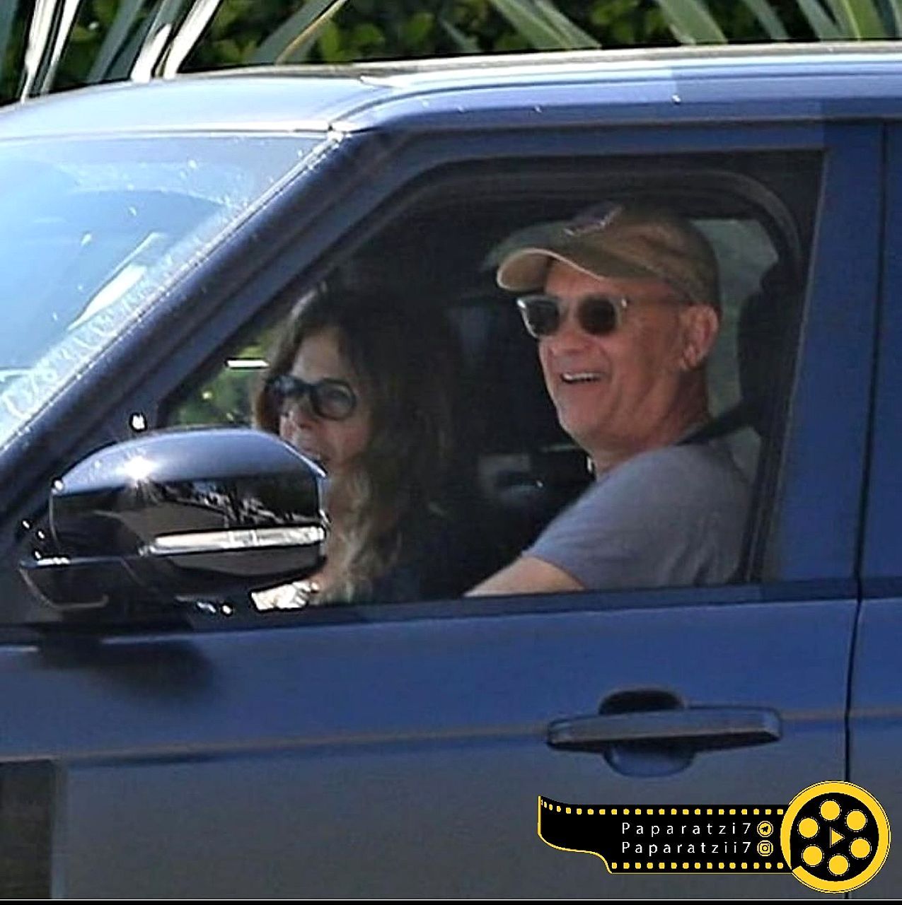 تام هنکس به همراه همسرش ریتا ویلسون در لس‌ آنجلس