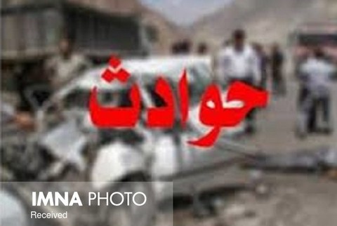واژگونی تانکر شیر در اتوبان معلم اصفهان