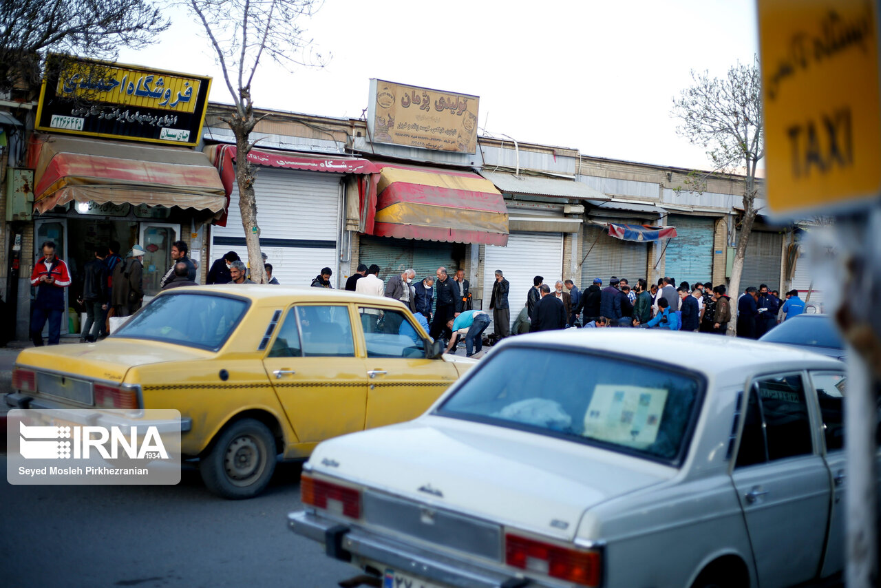 خیابان انقلاب سنندج در روزهای بحران کرونا