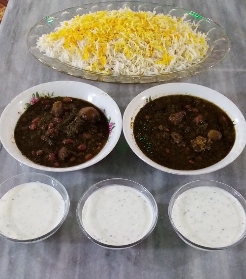 از شما/ناهار من😋قورمه سبزي