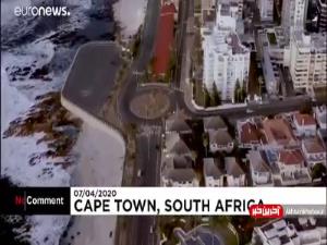 خیابانهای خالی کیپ‌تاون آفریقای‌ جنوبی از چشم پهپاد در روزهای کرونایی