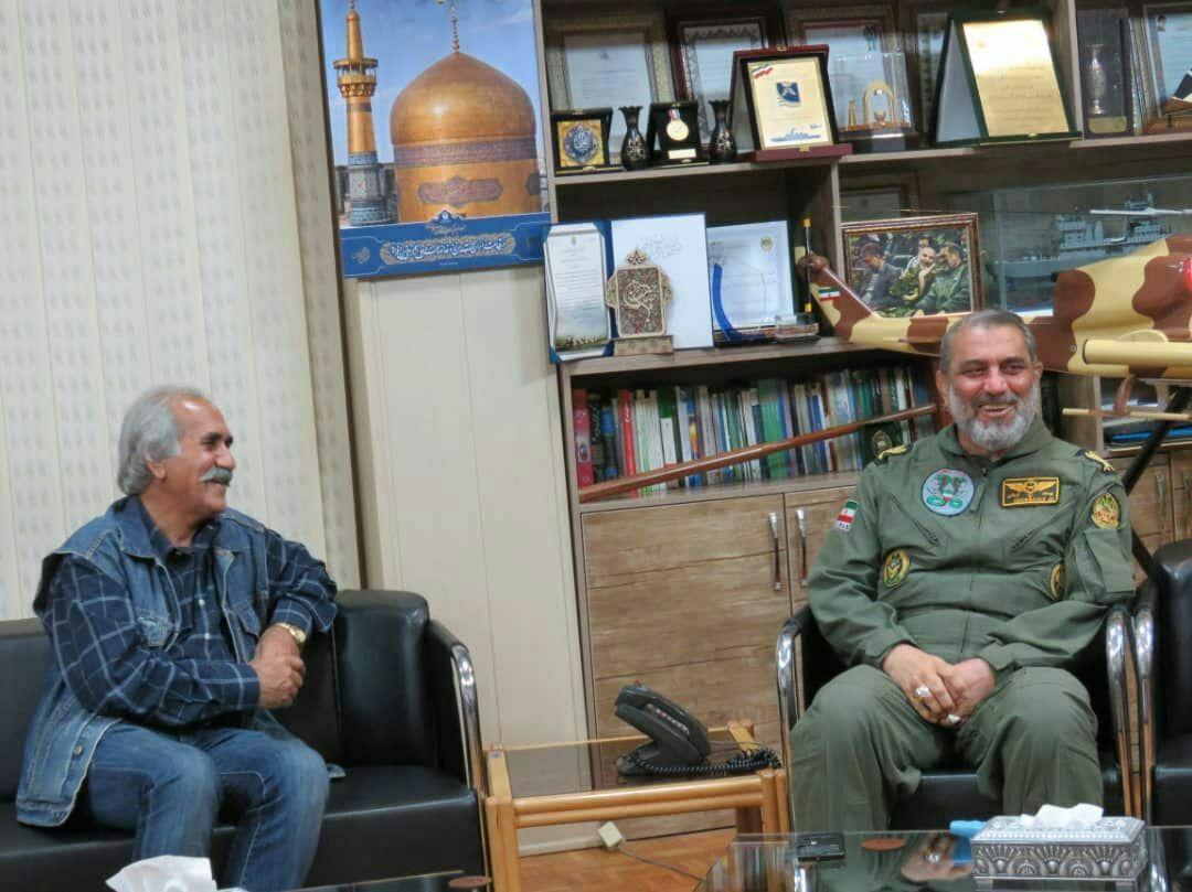 تقدیر فرمانده هوانیروز ارتش از عمو کاووس سریال نون خ