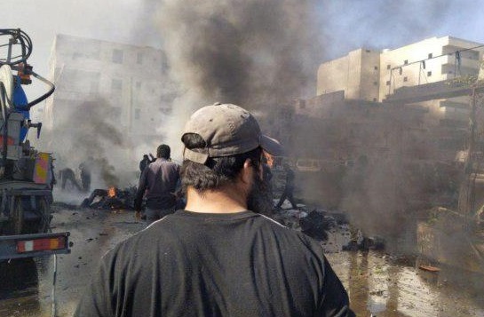 انفجار شدید در ادلب سوریه