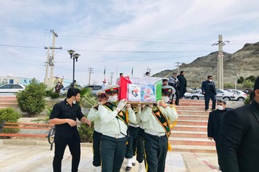 عکس/ تشییع پیکر مطهر شهید بارانی در زاهدان
