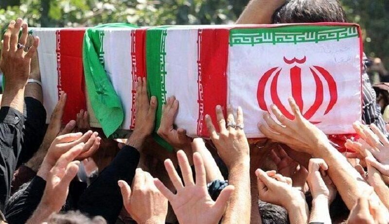 تشییع پیکر شهید نیروی انتظامی در بویین‌زهرا