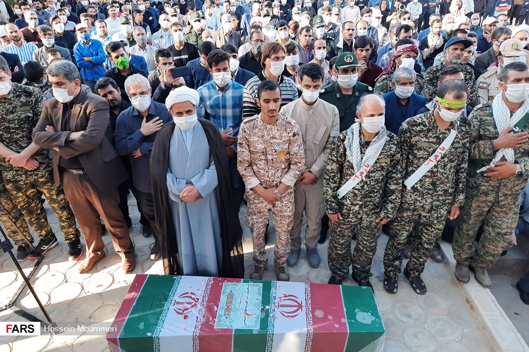 تشییع پیکر شهید حادثه ناوچه کنارک در خراسان شمالی
