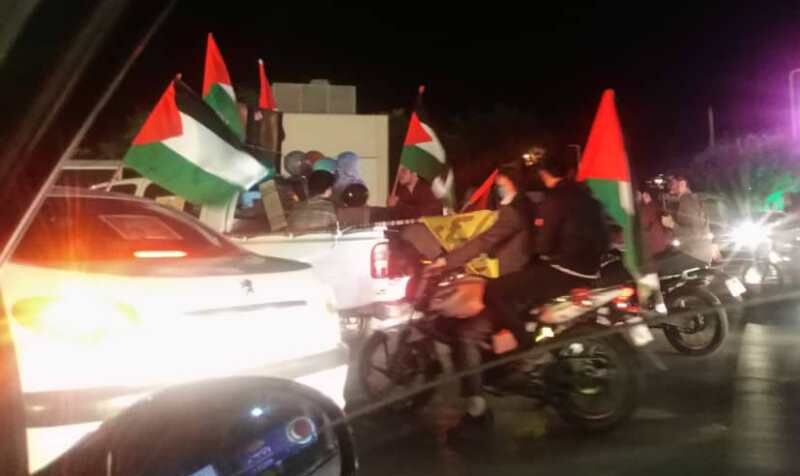 کارناوال خودرویی اعلام همبستگی با ملت مظلوم فلسطین در مشهد