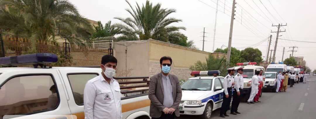راه اندازی کارناوال اطلاع رسانی کرونا در ایرانشهر