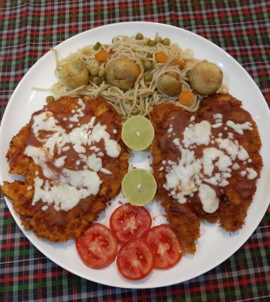 از شما/ شنيسل مرغ و دور چين مريم پز