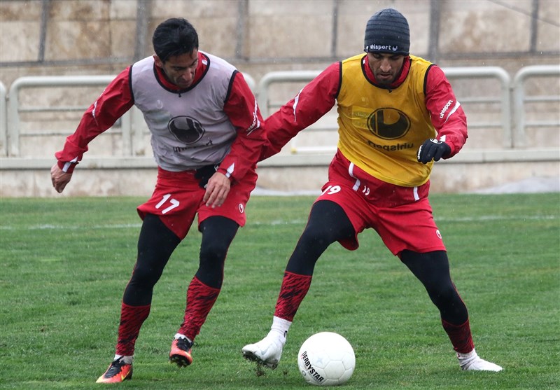 تست و تمرین بازیکنان پرسپولیس در روز نخست تمرینات