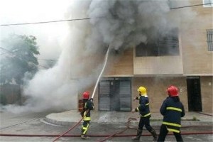 اداره جمعیت هلال احمر شوش طعمه حریق شد