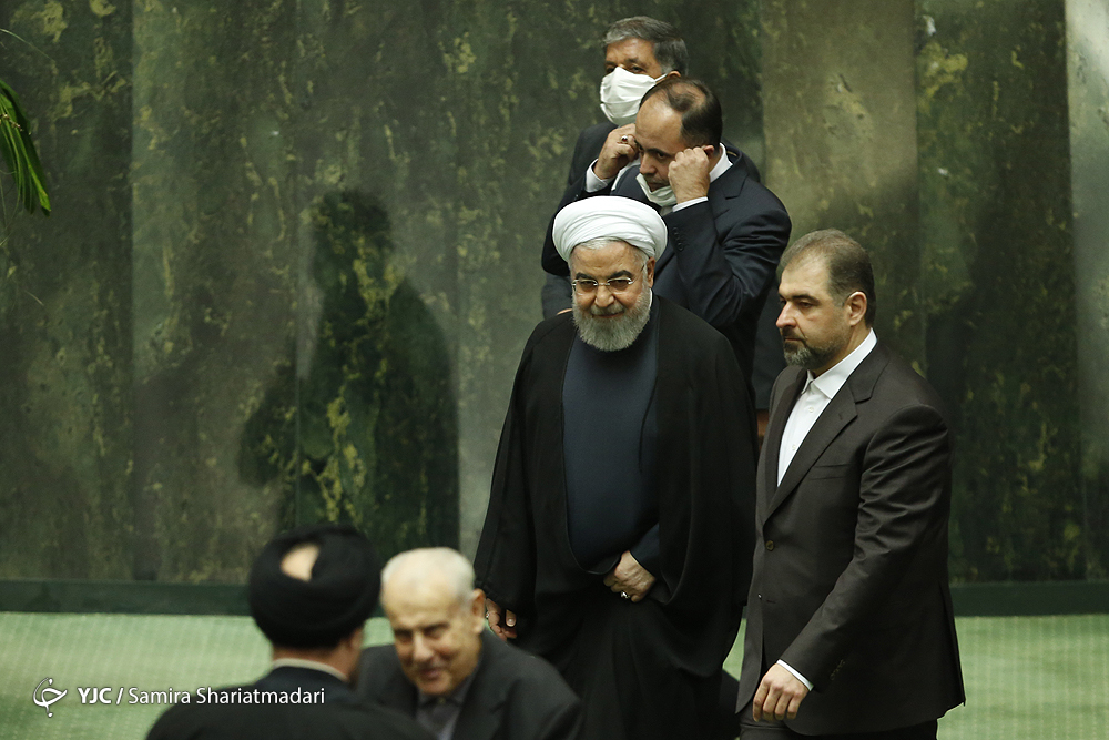 عکس/ حضور روحانی و رئیسی در افتتاحیه مجلس یازدهم