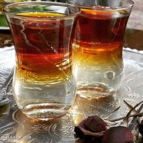 طرز تهيه چاي دورنگ مجلسي