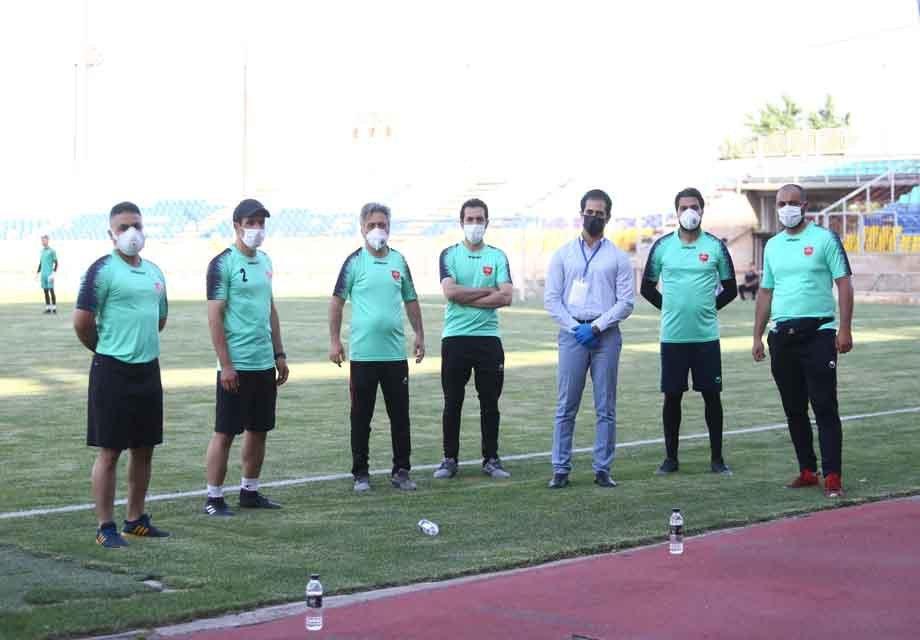 تمهیدات بهداشتی در تمرین پرسپولیس 