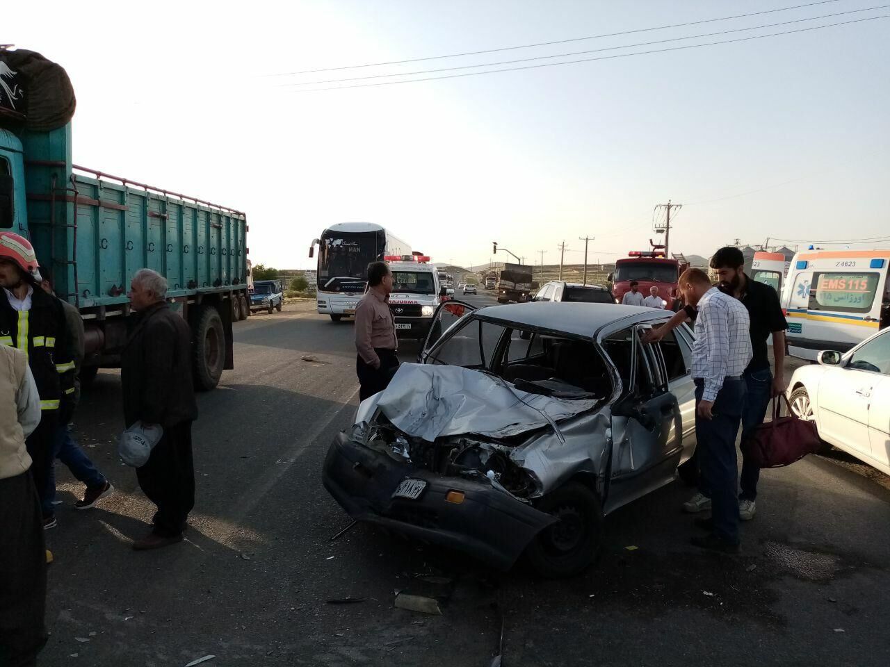 ۲ حادثه رانندگی در مسیر بوکان- میاندوآب ۵ زخمی برجا گذاشت