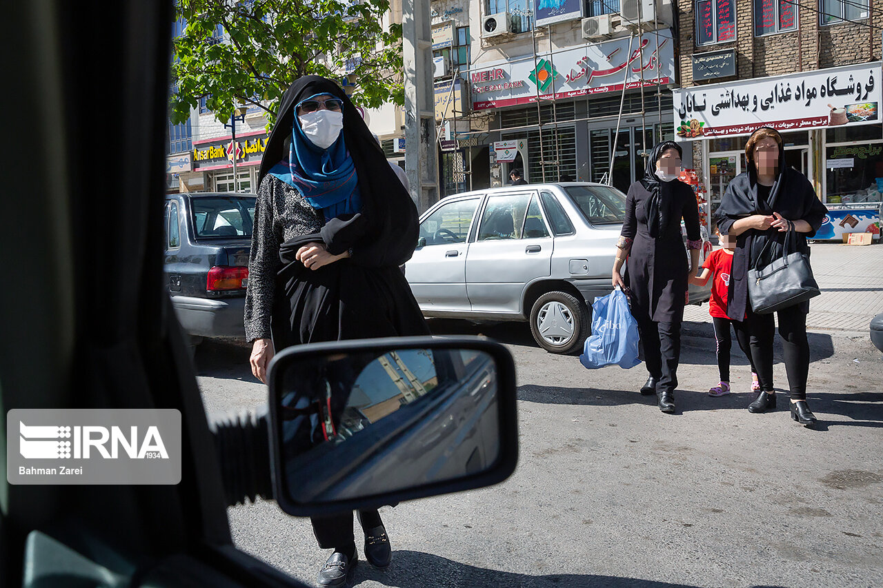 تردد شهروندان کرمانشاهی بدون رعایت مسایل بهداشتی
