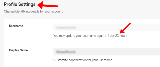 تغییر نام کاربری در اپلیکیشن Twitch