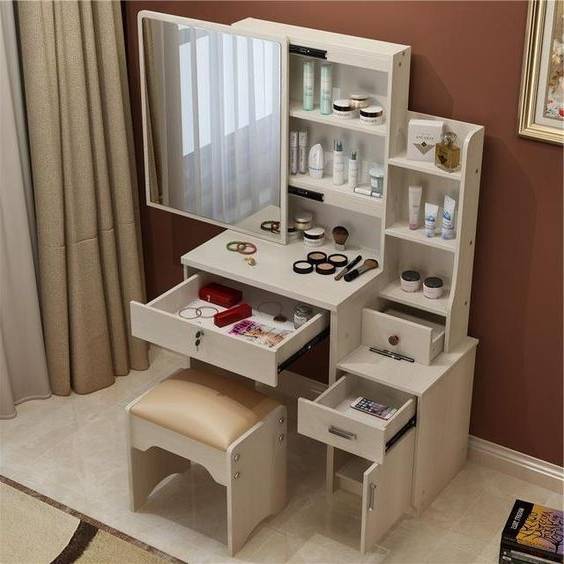  مدل میز آرایش عروس سفید رنگ
