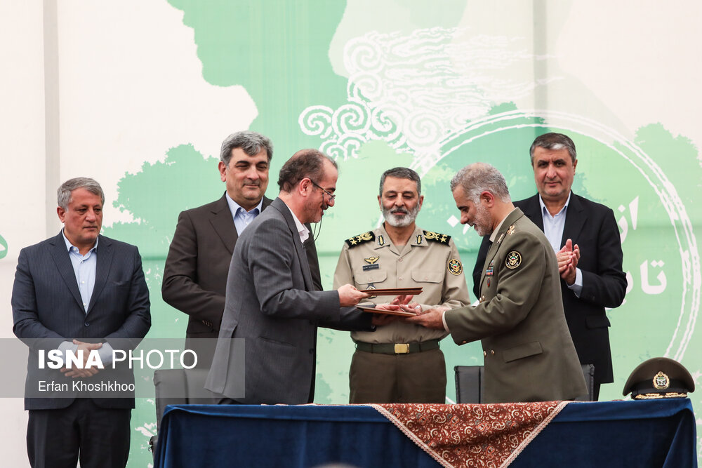 آیین آغاز عملیات احداث بوستان بزرگ ارتش در تهران