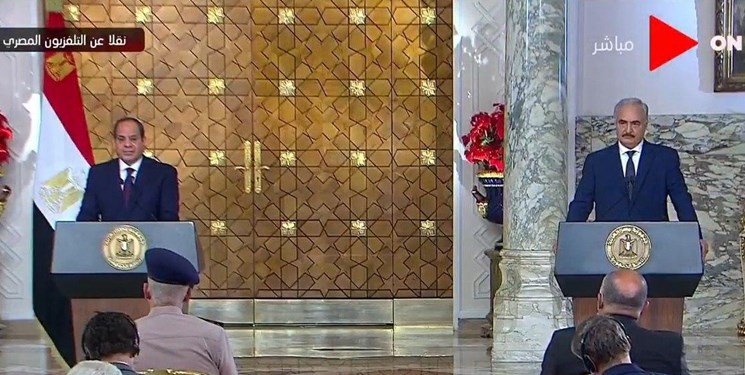 رئیس‌جمهور مصر از توافق بر سر آتش‌بس در لیبی خبر داد