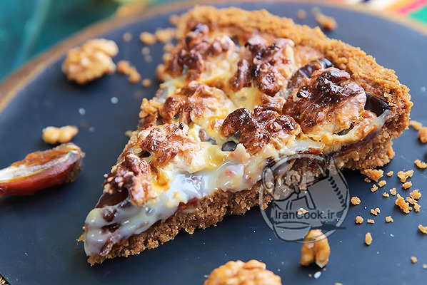 عصرانه/ تارت خرما و گردو را با دمنوش ميل کنيد