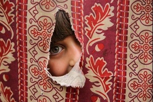 کودک فلسطینی ساکن اردوگاه آوارگان در نوار غزه