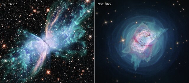 شکار تصویر 2 سحابی زیبا با تلسکوپ فضایی هابل