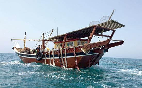 توقیف بیش از ۶ تن ماهی قاچاق در آب‌های شمال غرب خلیج فارس