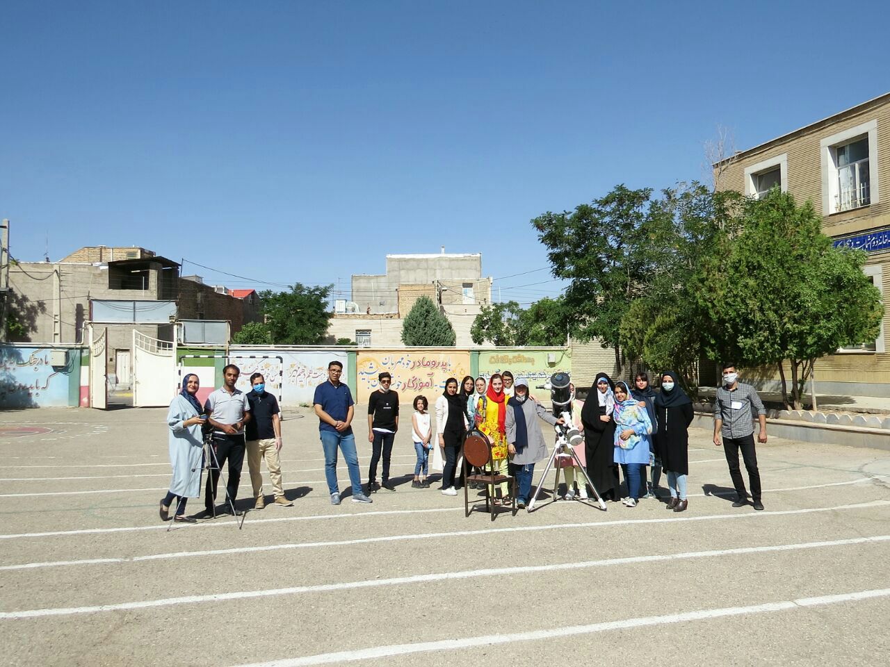 رصد خورشیدگرفتگی در دلیجان