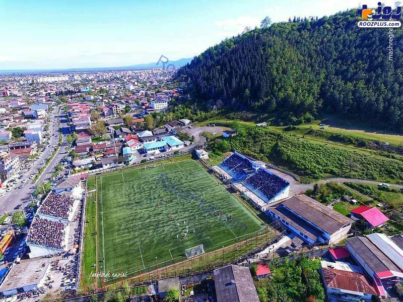 نمایی زیبا از ورزشگاه پوریای ولی تالش
