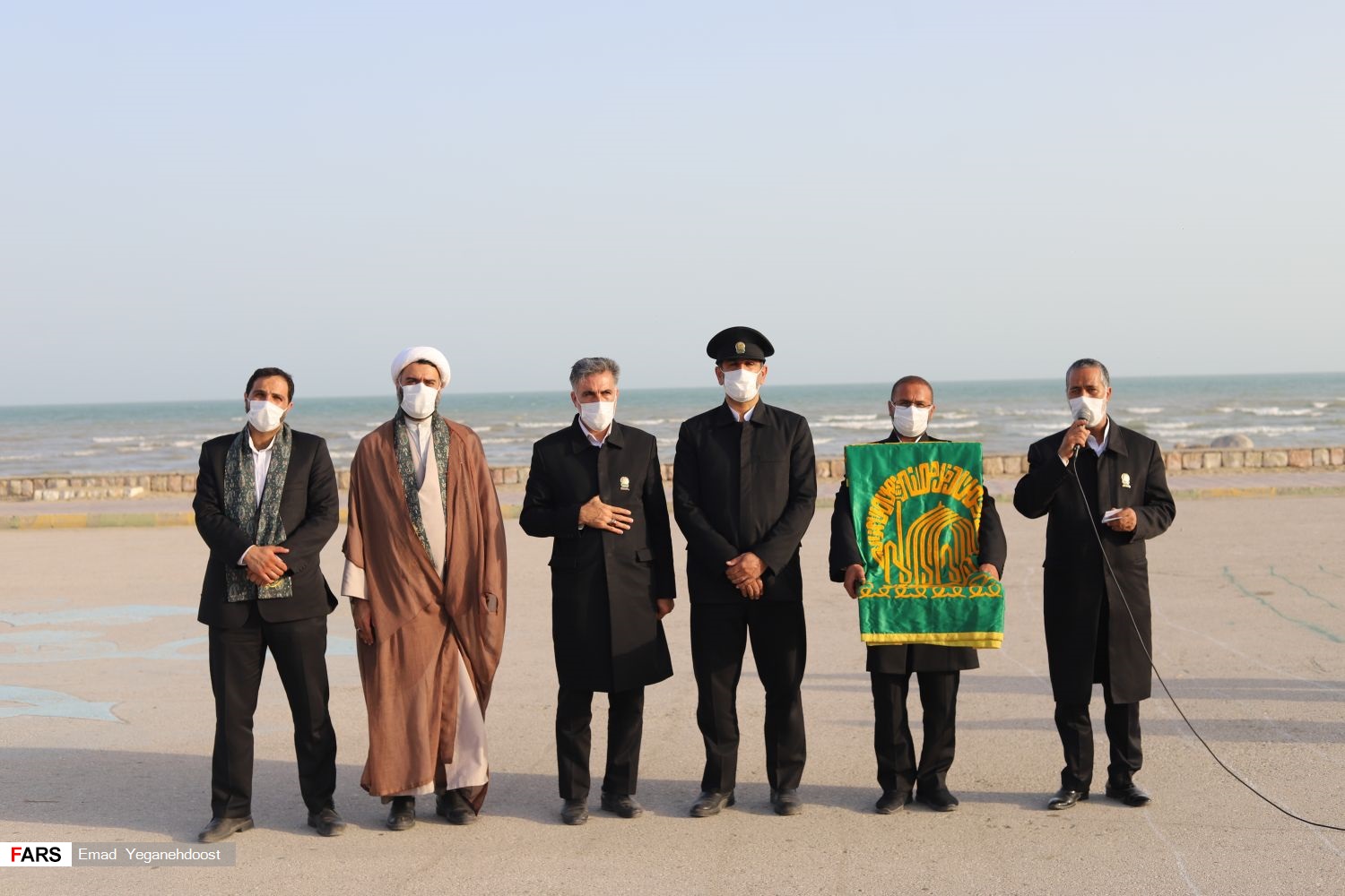 اهتزاز پرچم «رضوی» بر فراز بندرعباس
