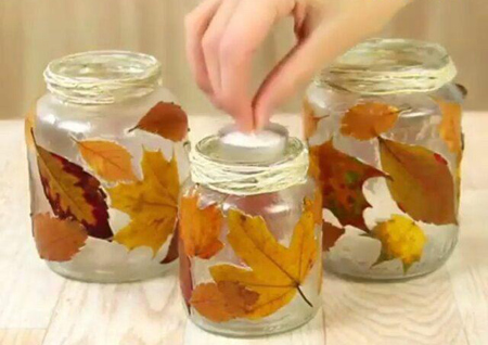 شیشه های خالی را برای جهیزیه تزئین کنید
