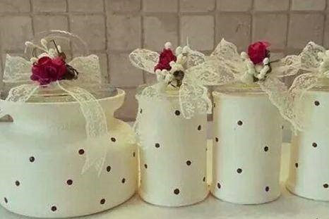 شیشه های خالی را برای جهیزیه تزئین کنید