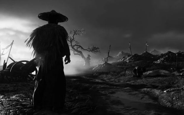 تصویر منو آغازین بازی Ghost of Tsushima منتشر شد
