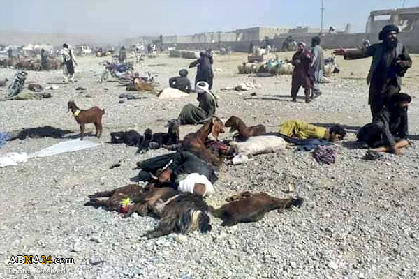 عکس/ انفجار مرگبار خودروی بمبگذاری شده در هلمند افغانستان 