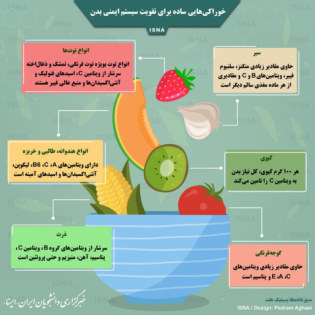 اینفوگرافی؛ تقویت سیستم ایمنی بدن با هندوانه، طالبی و خربزه!