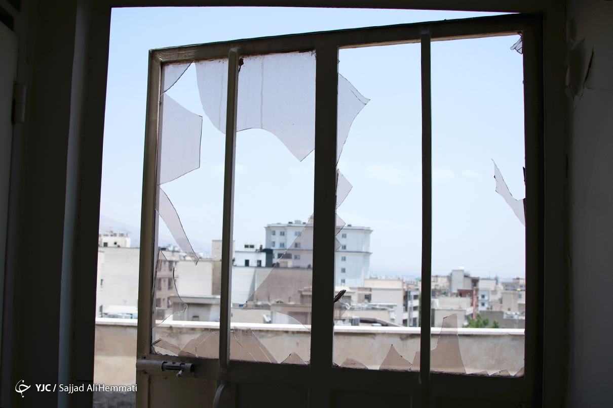 عکس/ خسارات ناشی از آتش سوزی کلینیک سینا اطهر