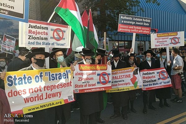 عکس/ اعتراض یهودیان نیویورک به اشغالگری صهیونیست ها