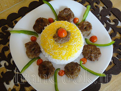 سفره آرايي/ تزئين پلو براي تازه عروس ها