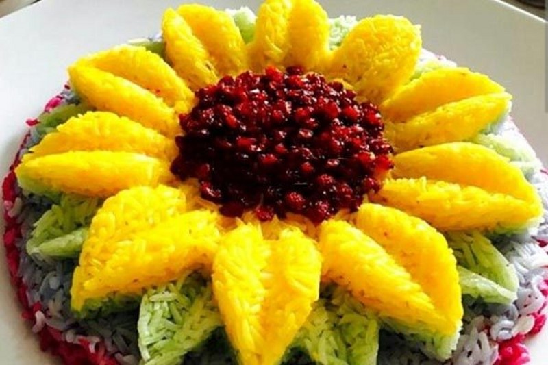 سفره آرايي/ تزئين پلو براي تازه عروس ها