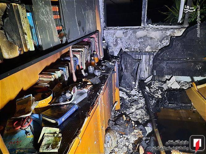 آتش سوزی واحد مسکونی با یک کشته